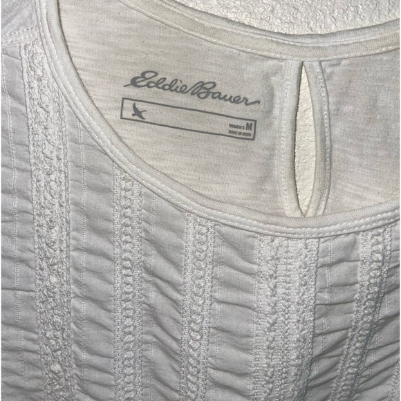 Eddie Bauer white cotton embroidered too. Size medium GUC - Picture 5 of 5